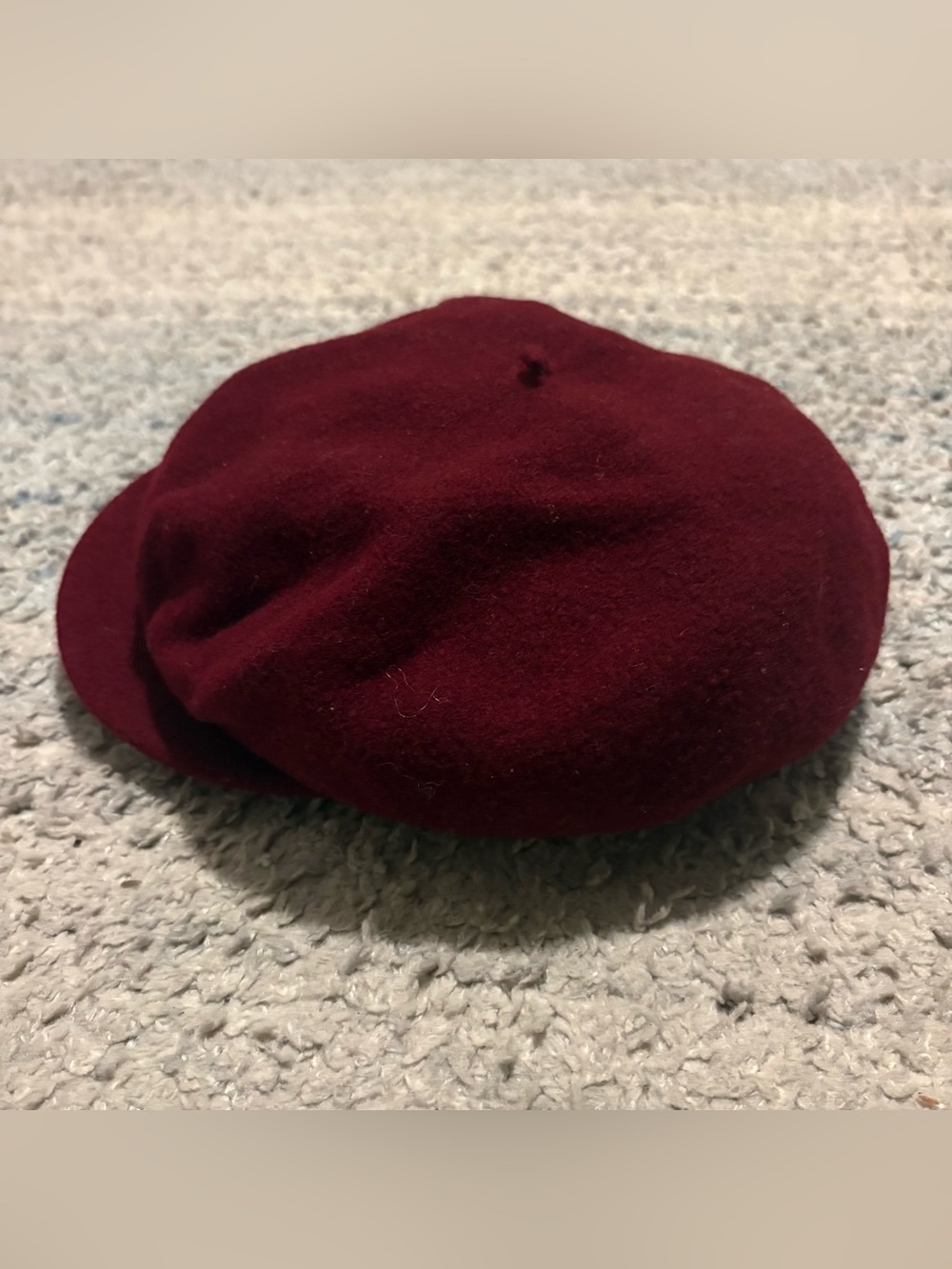 Vintage Kangol Wool Spitfire Beret Cap Made In Great Britain Maroon - Picture 2 of 7